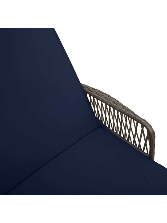 Sauļošanās zvilnis 2 pcs pelēka 35 x 35 x 32cm poliratāns