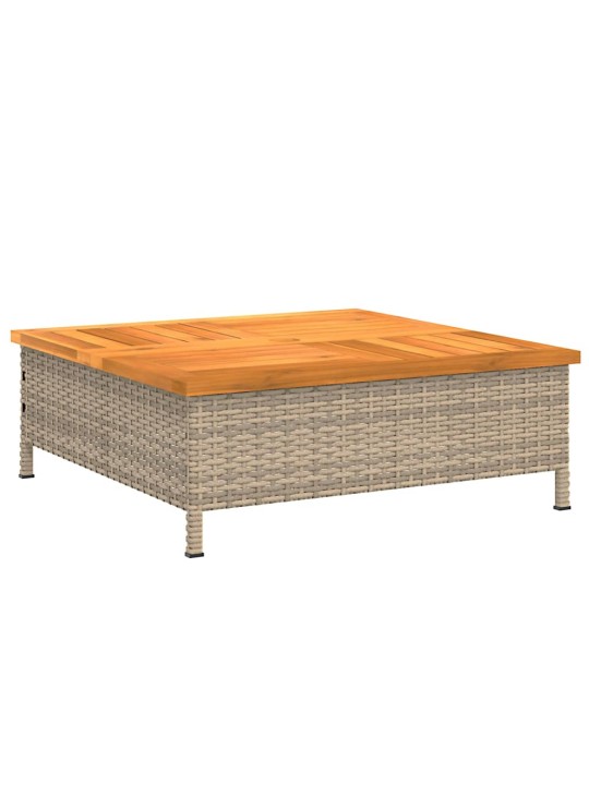 Saulessarga pamatnes pārsegs, 70x70x25 cm, bēša pe rotangpalma