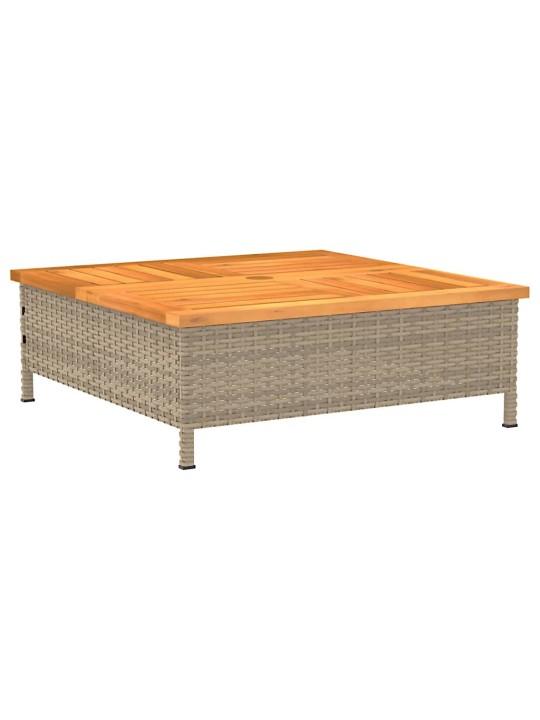 Saulessarga pamatnes pārsegs, 70x70x25 cm, bēša pe rotangpalma
