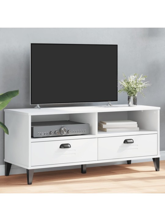 Tv skapītis viken, balts, inženierijas koks