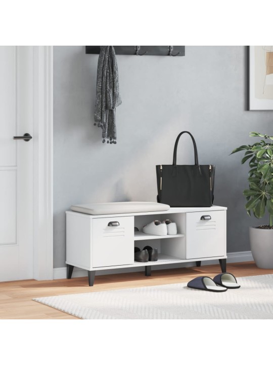 Apavu skapis viken, 106x35x45 cm, balts, inženierijas koks