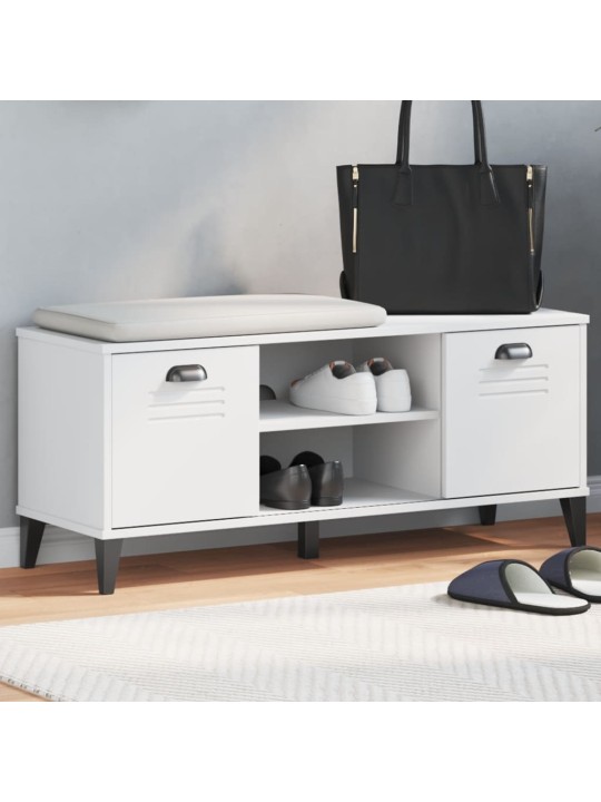 Apavu skapis viken, 106x35x45 cm, balts, inženierijas koks