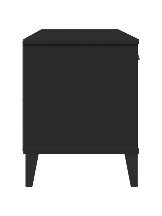 Apavu skapis viken, 106x35x45 cm, melns, inženierijas koks