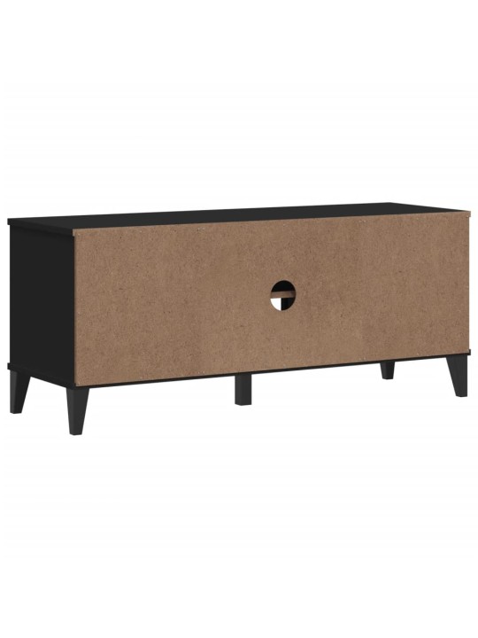 Apavu skapis viken, 106x35x45 cm, melns, inženierijas koks