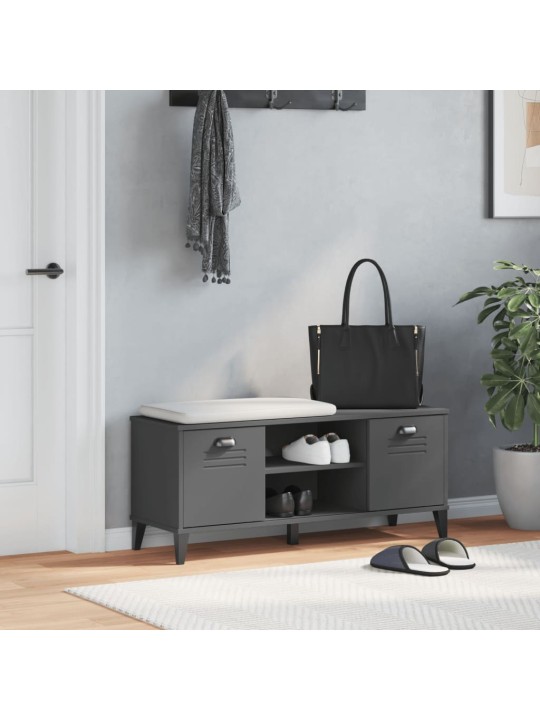 Apavu skapis viken, 106x35x45 cm, pelēks, inženierijas koks