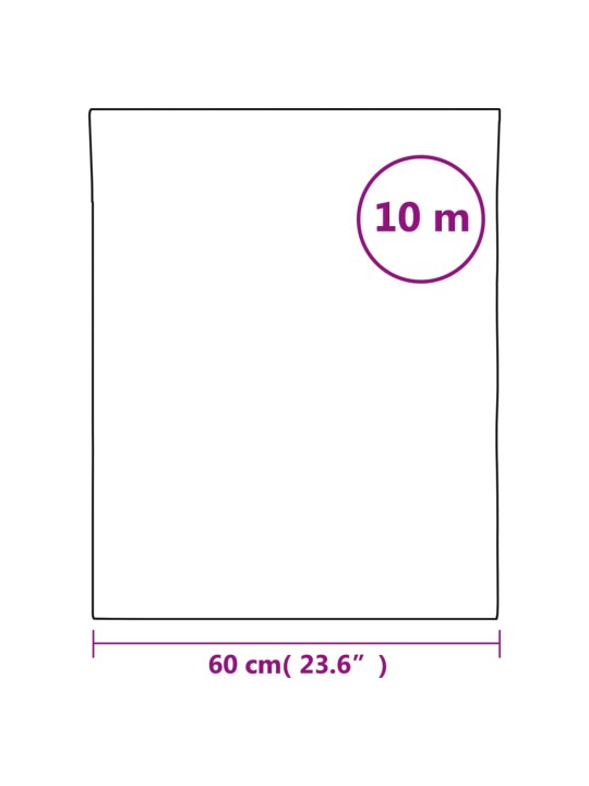Loga plēve, matēta, caurspīdīga, balta, 60x1000 cm, pvc