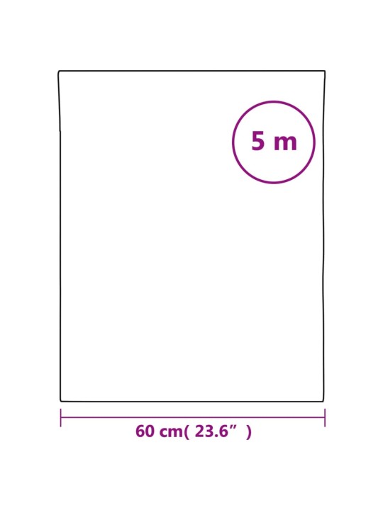 Loga plēve, matēta, melna, 60x500 cm, pvc