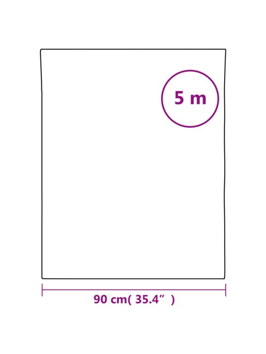Loga plēve, matēta, melna, 90x500 cm, pvc
