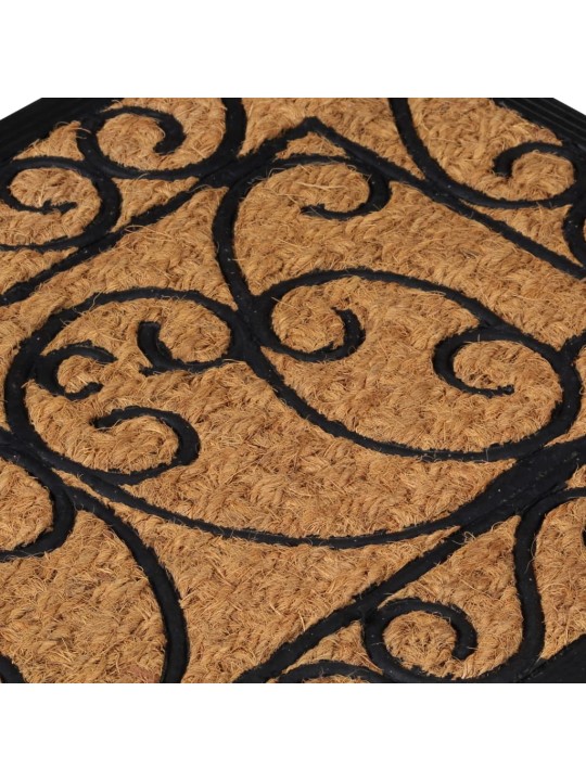 Durvju paklājs, taisnstūra, 45x75 cm, gumija, kokosa šķiedra