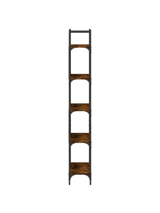 Grāmatu plaukts, 5 līmeņi, ozola krāsa, 60,5x24x166,5 cm, koks