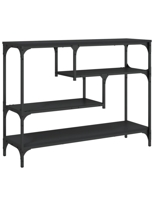 Konsoles galdiņš, melns, 100x30x75 cm, inženierijas koks