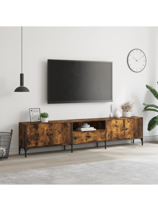 Tv plaukts, 200x25x44 cm, inženierijas koks, ozola krāsa