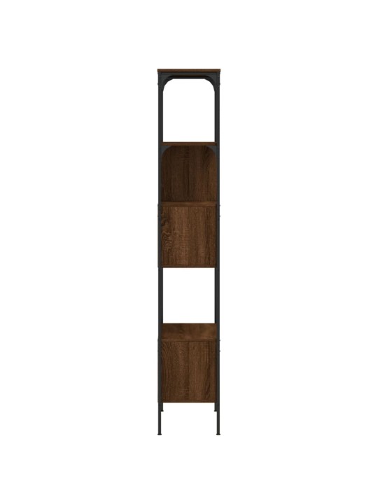 Grāmatu plaukts, 5 līmeņi, brūns, 76x33x188,5 cm, koks