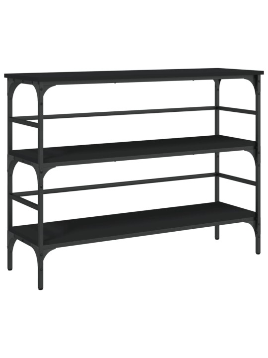 Konsoles galdiņš, melns, 100x32x75 cm, inženierijas koks