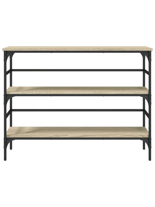 Konsoles galdiņš, koka krāsa, 100x32x75 cm, inženierijas koks