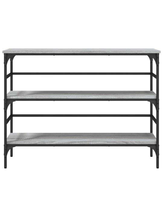 Konsoles galdiņš, pelēcīgs, 100x32x75 cm, inženierijas koks