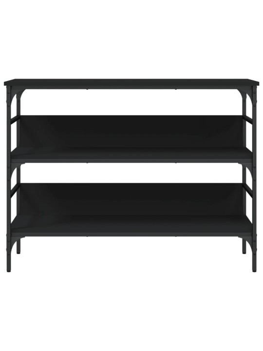 Konsoles galdiņš, melns, 100x32x75 cm, inženierijas koks