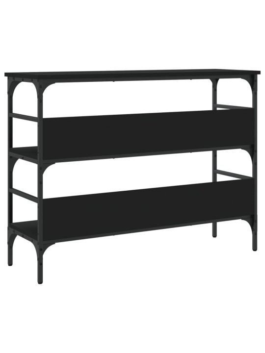 Konsoles galdiņš, melns, 100x32x75 cm, inženierijas koks