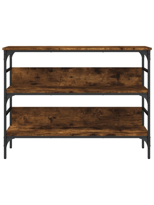 Konsoles galdiņš, koka krāsa, 100x32x75 cm, inženierijas koks