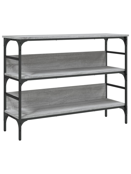 Konsoles galdiņš, pelēcīgs, 100x32x75 cm, inženierijas koks