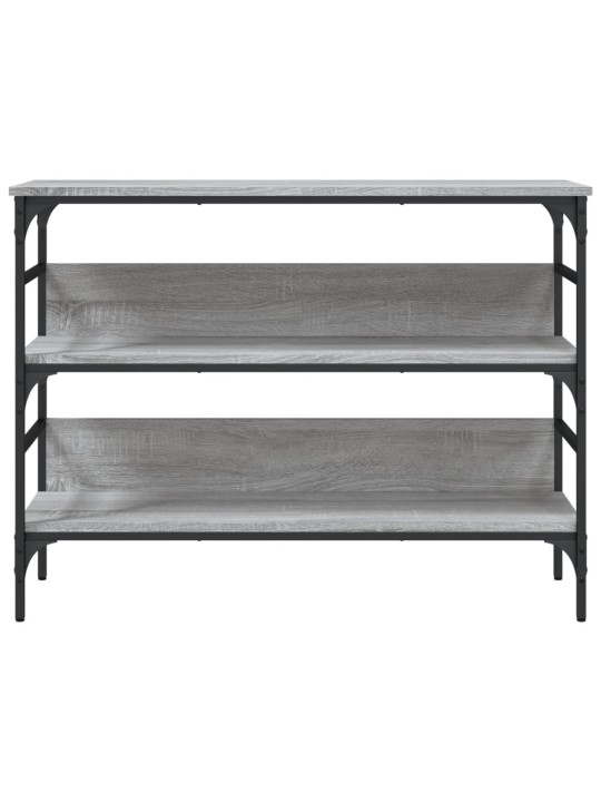 Konsoles galdiņš, pelēcīgs, 100x32x75 cm, inženierijas koks