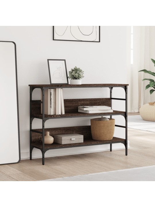 Konsoles galdiņš, brūns, 100x32x75 cm, inženierijas koks