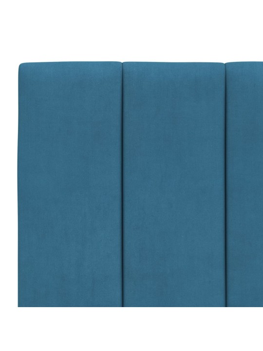 Gulta ar matraci, zils, 80x200 cm, samts