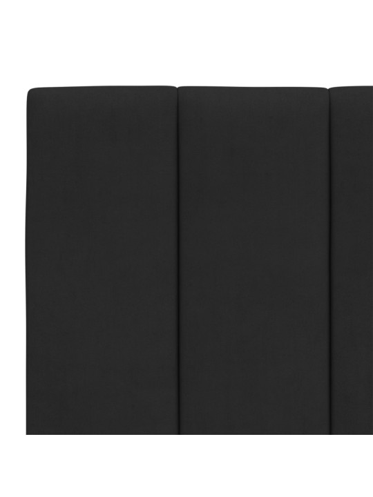 Gulta ar matraci, melna samts, 120x200 cm