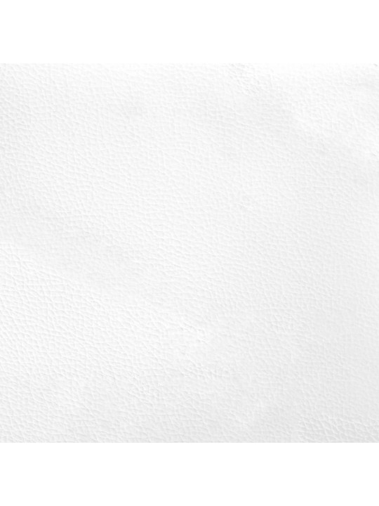 Gulta ar matraci, balta ar melnu, 100x200 cm, mākslīgā āda