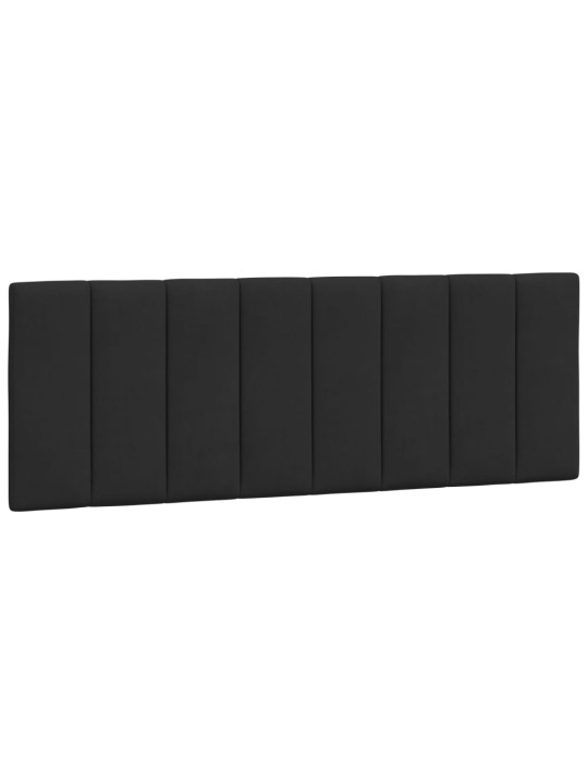 Gultas rāmis ar LED, melns, 120x200 cm, samts