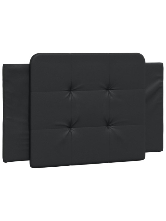 Gultas rāmis ar LED, melns, 100x200 cm, mākslīgā āda