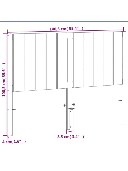 Galvgalis, vaska brūns, 135 cm, priedes masīvkoks