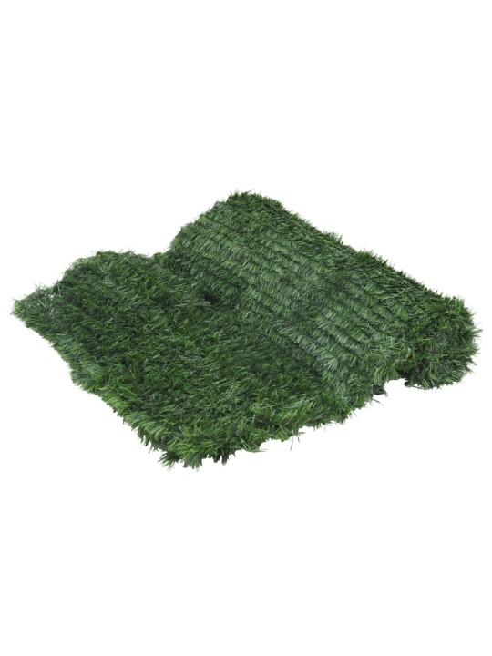 Mākslīgā zālāja žogs, zaļš, 1x10 m
