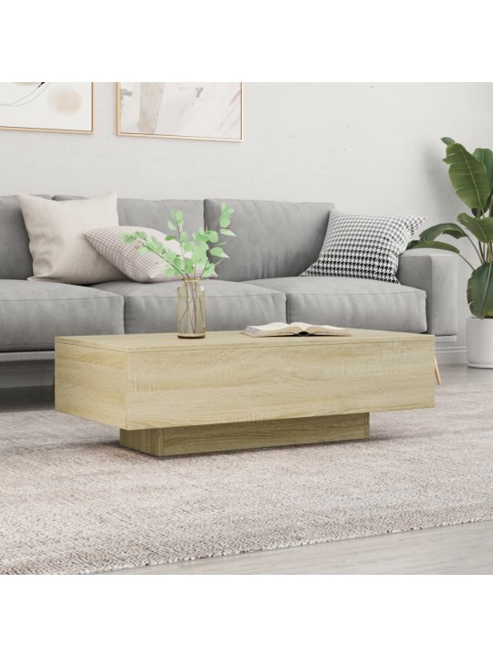 Kafijas galdiņš, ozolkoka krāsa, 100x49,5x31 cm