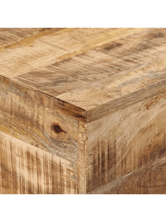 Konsoles galdiņš, 110x30x75 cm, neapstrādāts mango koks, dzelzs