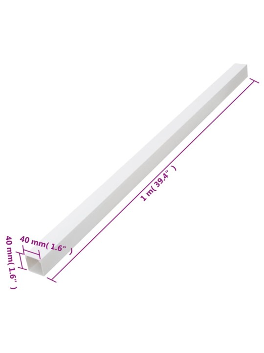 Kabeļu kanāli, 40x40 mm, 30 m, pvc