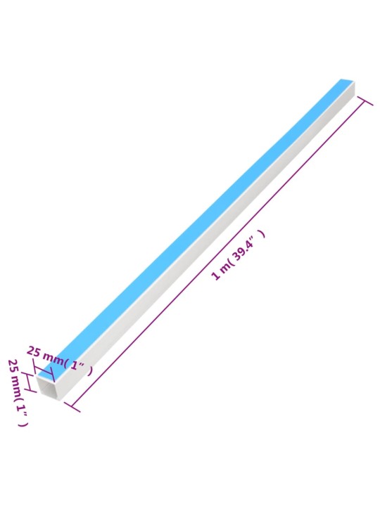 Kabeļu kanāli, pašlīmējoši, 25x25 mm, 30 m, pvc