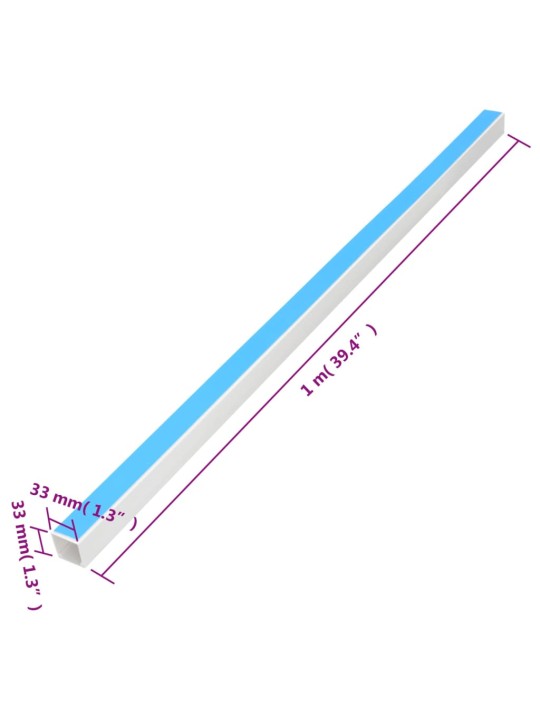 Kabeļu kanāli, pašlīmējoši, 33x33 mm, 30 m, pvc