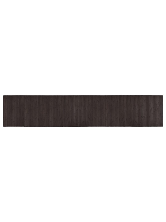 Paklājs, taisnstūra forma, tumši brūns, 60x300 cm, bambuss