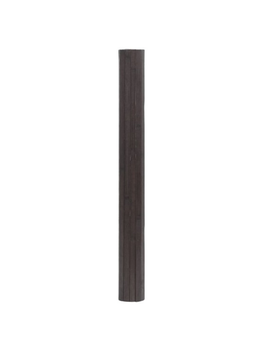 Paklājs, taisnstūra forma, tumši brūns, 60x300 cm, bambuss