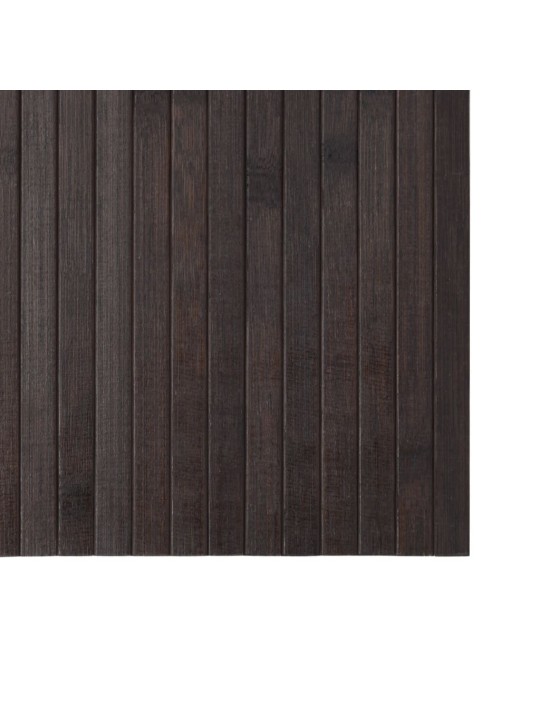 Paklājs, taisnstūra forma, tumši brūns, 60x300 cm, bambuss