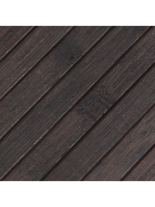 Paklājs, taisnstūra forma, tumši brūns, 60x300 cm, bambuss