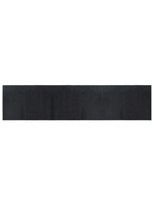 Paklājs, taisnstūra forma, melns, 70x300 cm, bambuss