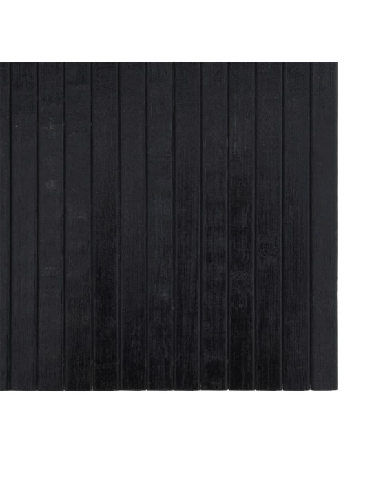 Paklājs, taisnstūra forma, melns, 70x300 cm, bambuss