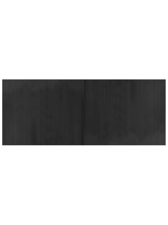 Paklājs, taisnstūra forma, pelēks, 80x200 cm, bambuss