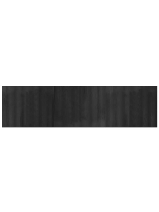 Paklājs, taisnstūra forma, pelēks, 80x300 cm, bambuss