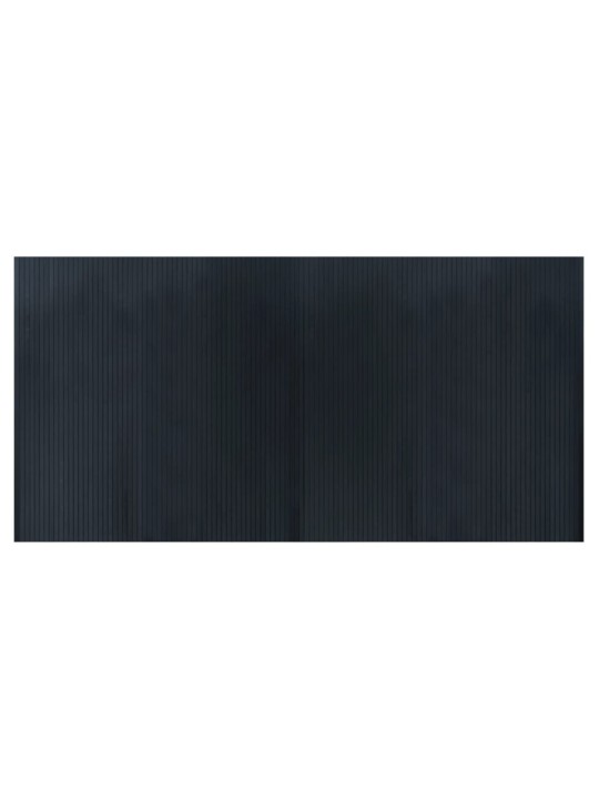 Paklājs, taisnstūra forma, pelēks, 100x200 cm, bambuss