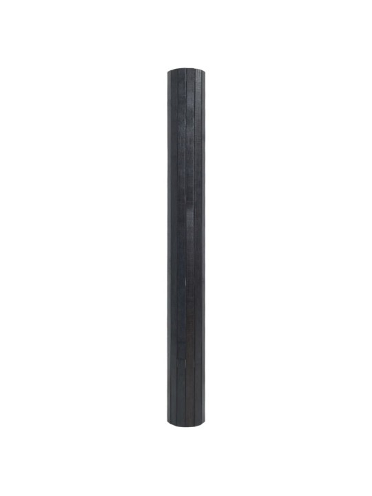Paklājs, taisnstūra forma, pelēks, 100x200 cm, bambuss