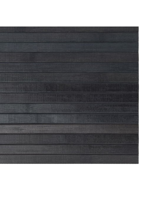 Paklājs, taisnstūra forma, pelēks, 100x200 cm, bambuss