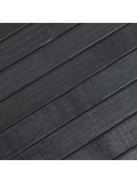 Paklājs, taisnstūra forma, pelēks, 100x200 cm, bambuss